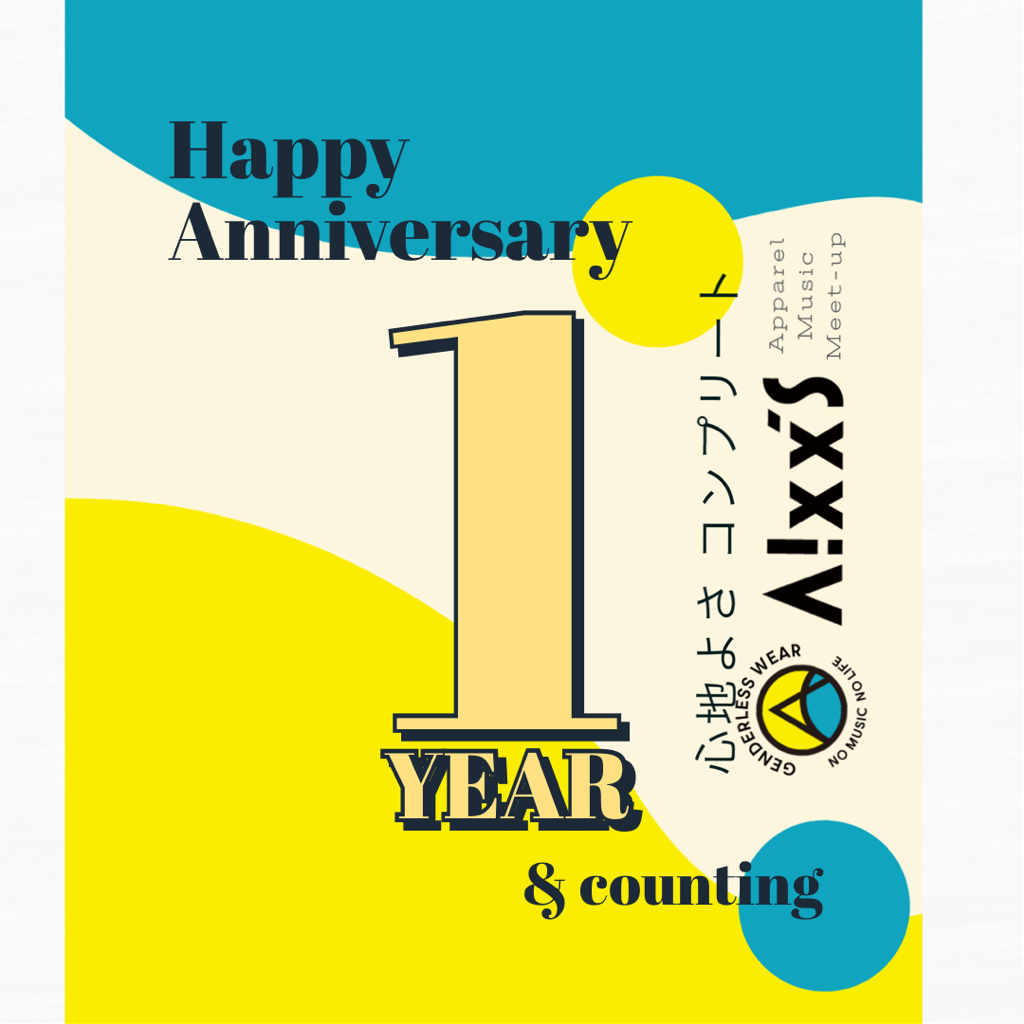 祝！10月25日はAixx's 1周年 記念日です